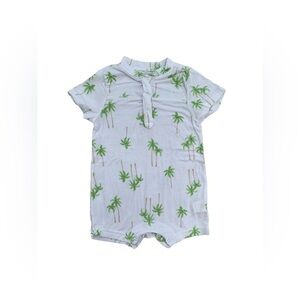 Lullaby Lane Size 3-6 Months Palm Tree Rayon Romper